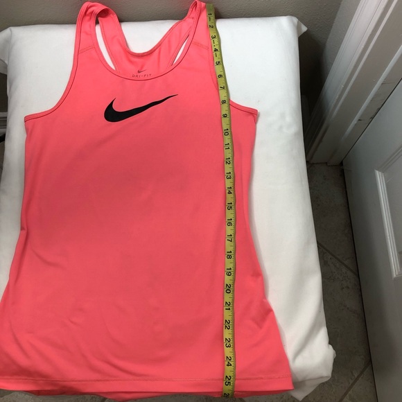 Nike Dri-Fit Peachy Pink Racerback Athletic Gym Yoga Tank Top Size M - Picture 10 of 11